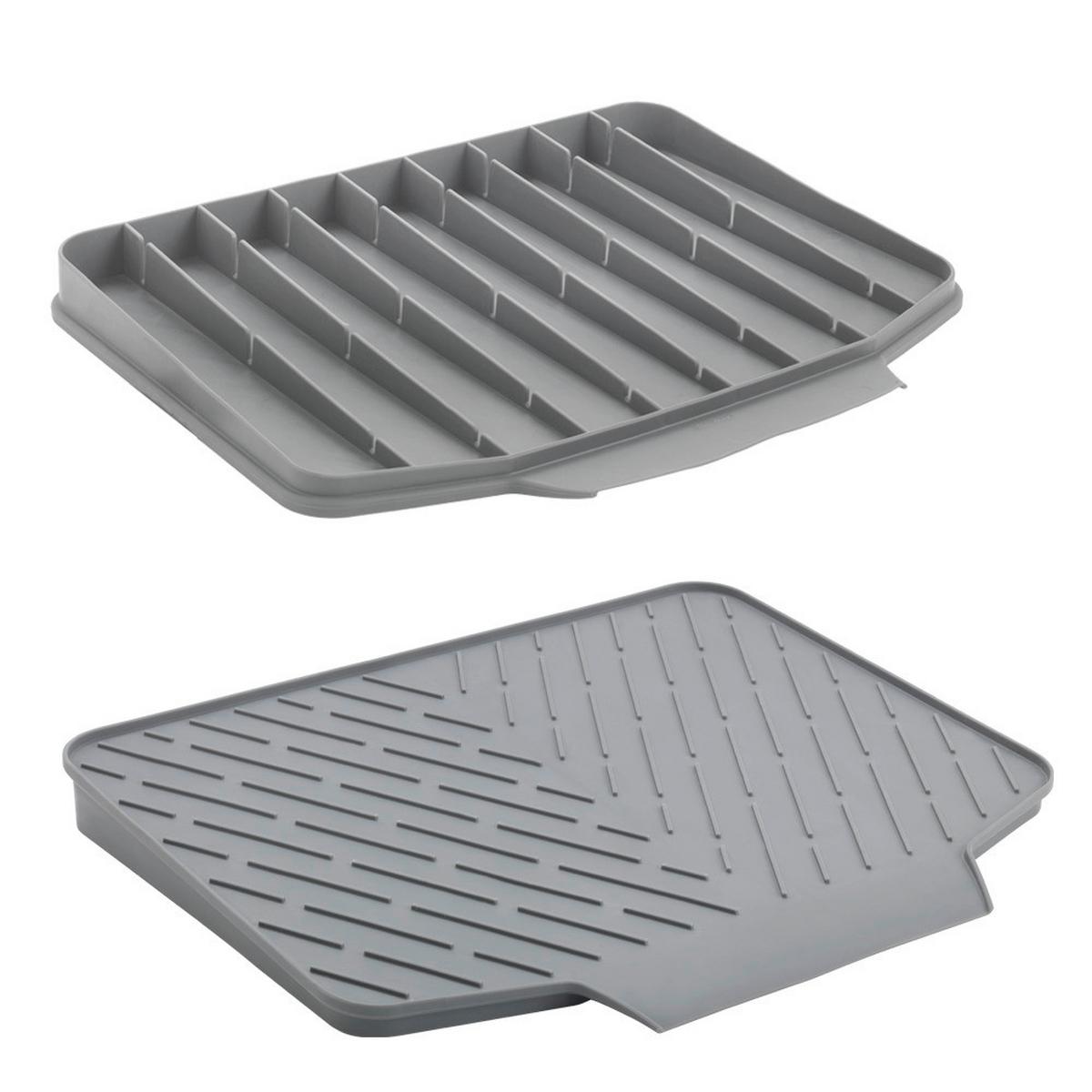 Csepegtetőtálca Gravity-Duo - szürke, műanyag (40/33cm) - Metaltex