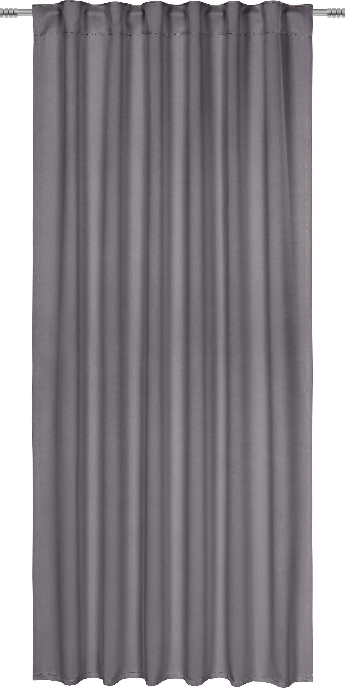 Verdunkelungsvorhang Riccardo in Anthrazit ca. 140x245cm - Anthrazit, MODERN, Textil (140/245cm) - Premium Living