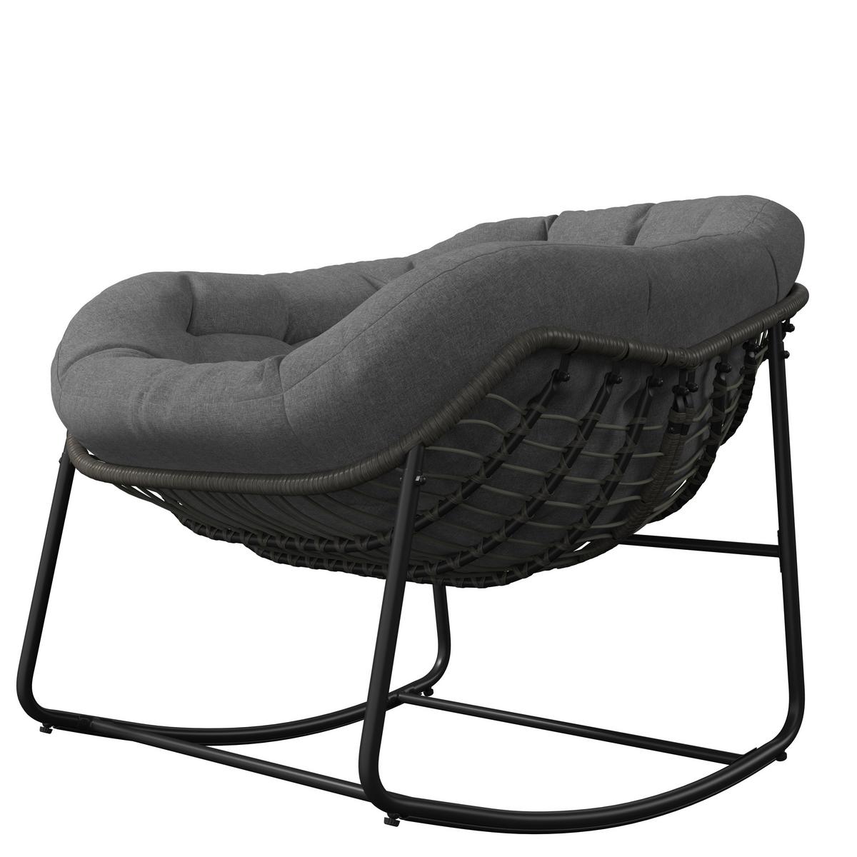 Vrtni Gugalnik Alicante, Siva - temno siva/siva, Basics, kovina/umetna masa (95/80/111cm) - Mömax