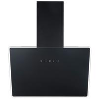 Dunstabzugshaube Lora Schwarz B: ca. 59,5 cm - Schwarz, Trend, Glas/Metall (59,5/74,8–109,5/38,5cm) - Respekta