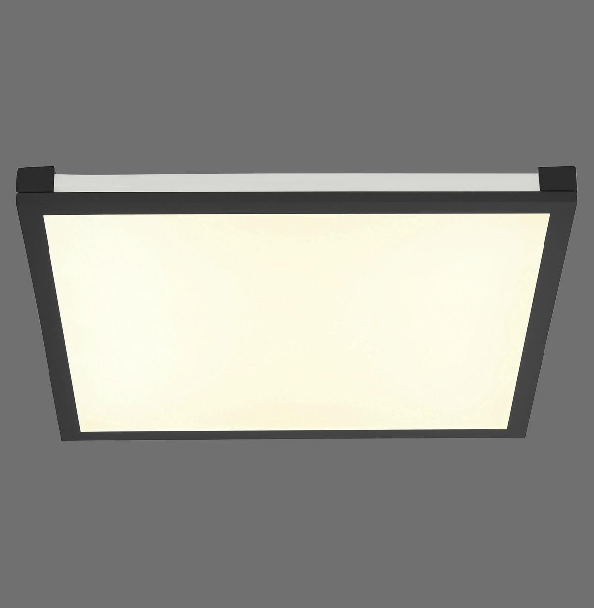 LED-Paneel Mario Schwarz max. 24 Watt - Schwarz, Basics, Kunststoff/Metall (45/45/7,1cm)