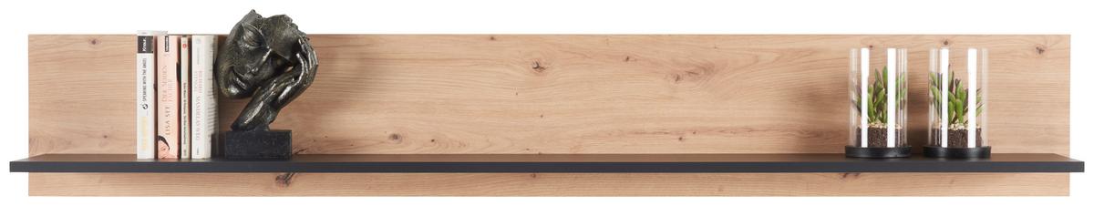 Poliță de perete NATURE NATP 02 - culoare lemn stejar, Konventionell, material pe bază de lemn (160/25/21,6cm)