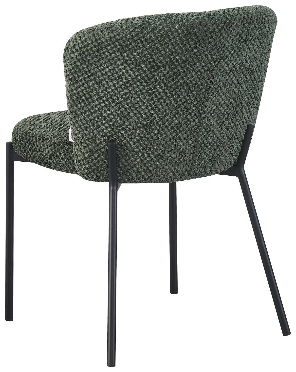 Stuhl Emily Grün - Schwarz/Grün, LIFESTYLE, Holz/Textil (55/79/59cm) - Mömax