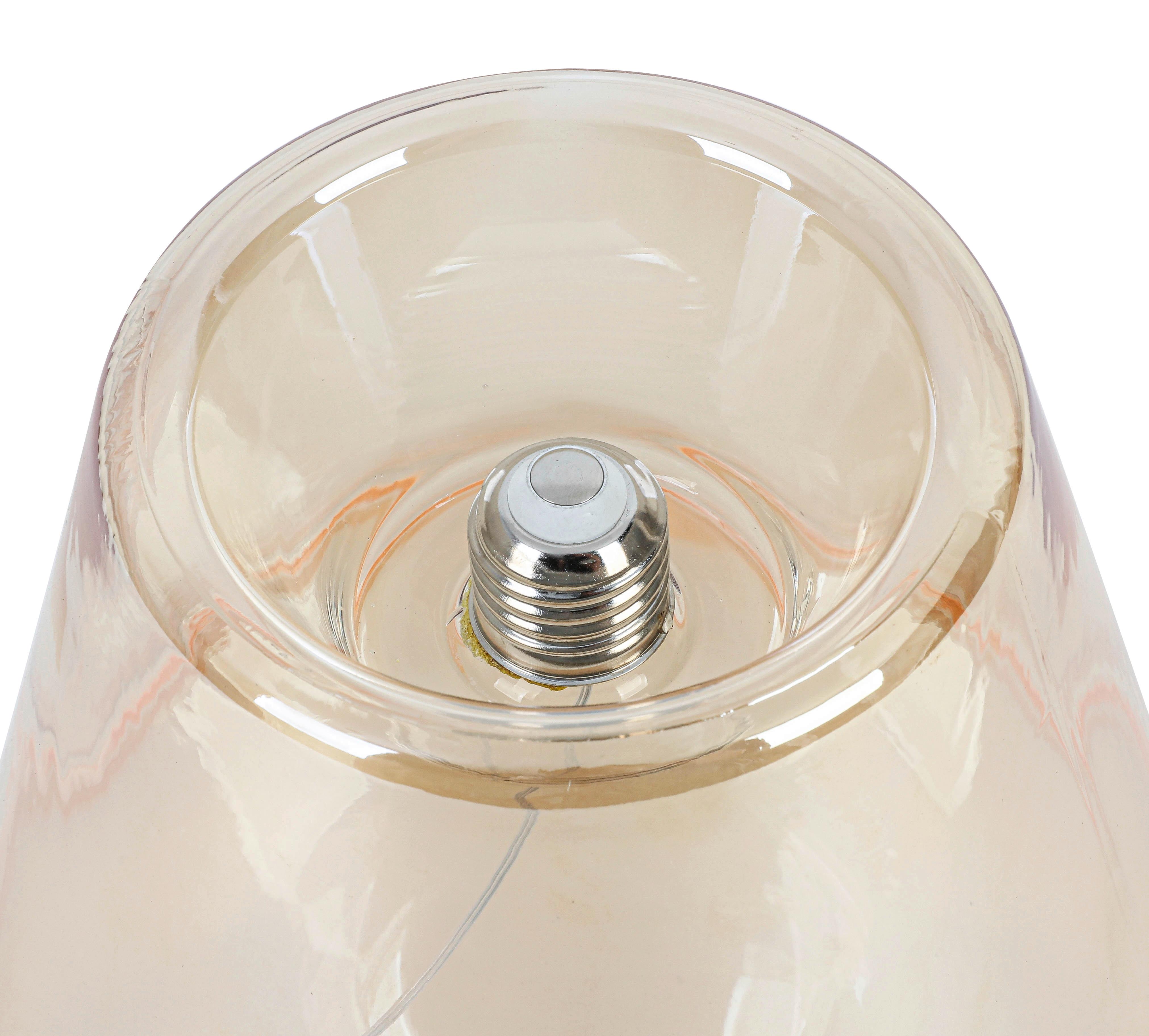 LED-LJUSKÄLLA C80241MM - bärnstensfärgad, Klassisk, metall/glas (19/15cm) - Mömax