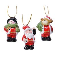 Ornamente brad de Crăciun Jasper - multicolor, Basics, ceramică (7,3cm)