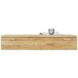 Hängeelement aus Eiche Massiv - Edelstahlfarben/Eichefarben, MODERN, Holz/Metall (120/21/40cm) - Premium Living Hängeelement aus Eiche Massiv - Edelstahlfarben/Eichefarben, MODERN, Holz/Metall (120/21/40cm) - Premium Living