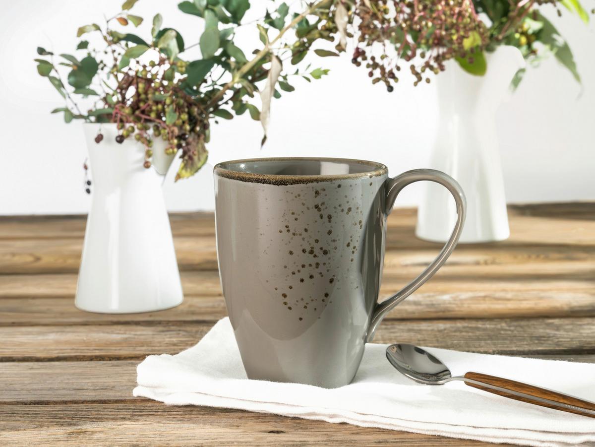 Set Skodelic Stone, 6-Delni - siva, Trend, keramika (300ml) - Creatable