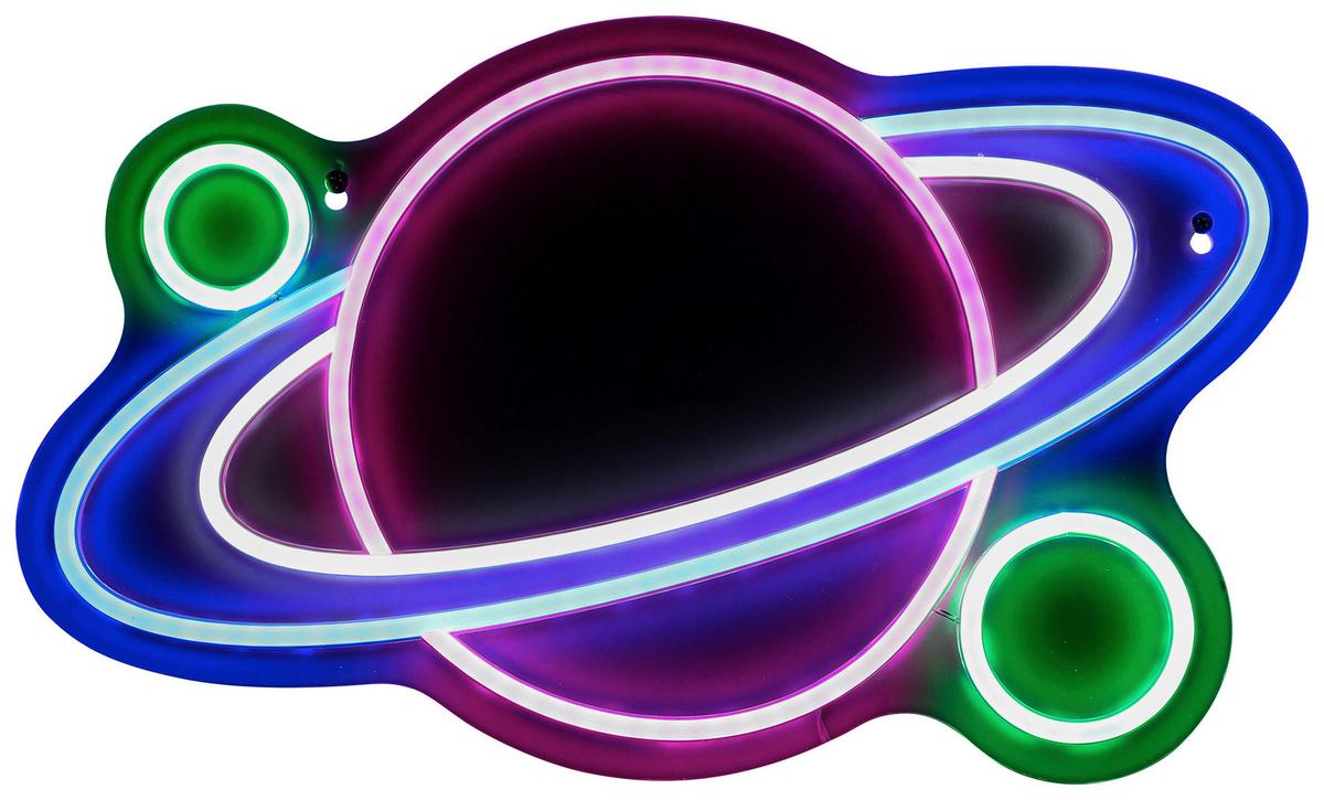 LED-Dekoleuchte Erdio Weiß/Transparent 7,8 Watt - Transparent/Weiß, MODERN, Kunststoff (40/26/1cm) - Mömax