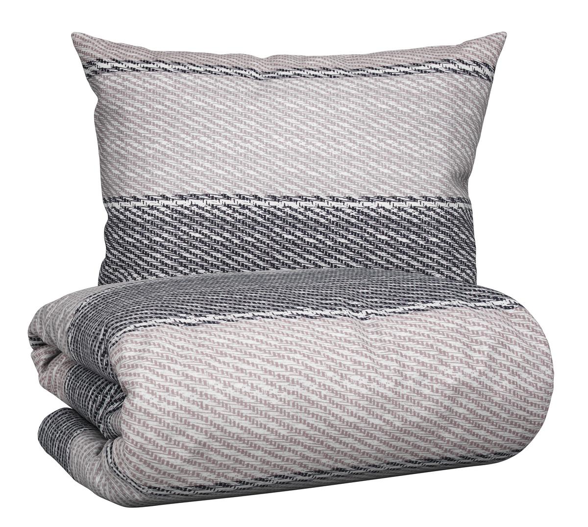 Bettwäsche Bio-Eva in Taupefarben ca. 140x200cm - Taupe, MODERN, Textil (140/200cm) - ecoTree