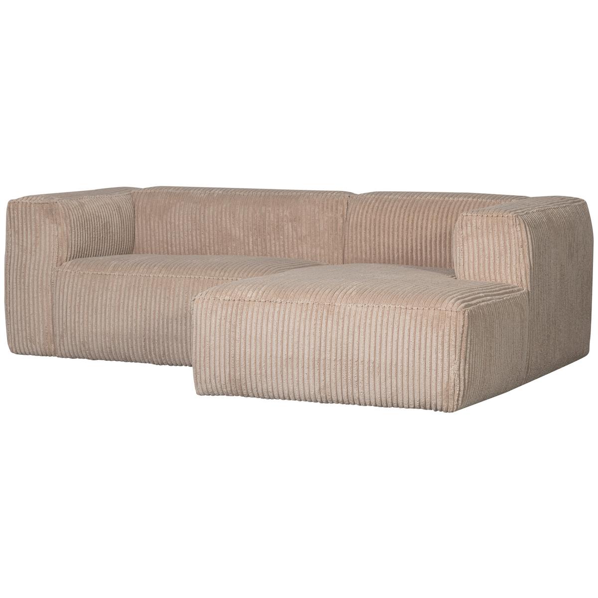 Ecksofa Bean Beige S: 254x178 cm - Beige/Schwarz, Design, Kunststoff/Textil (254/178cm) - Livetastic
