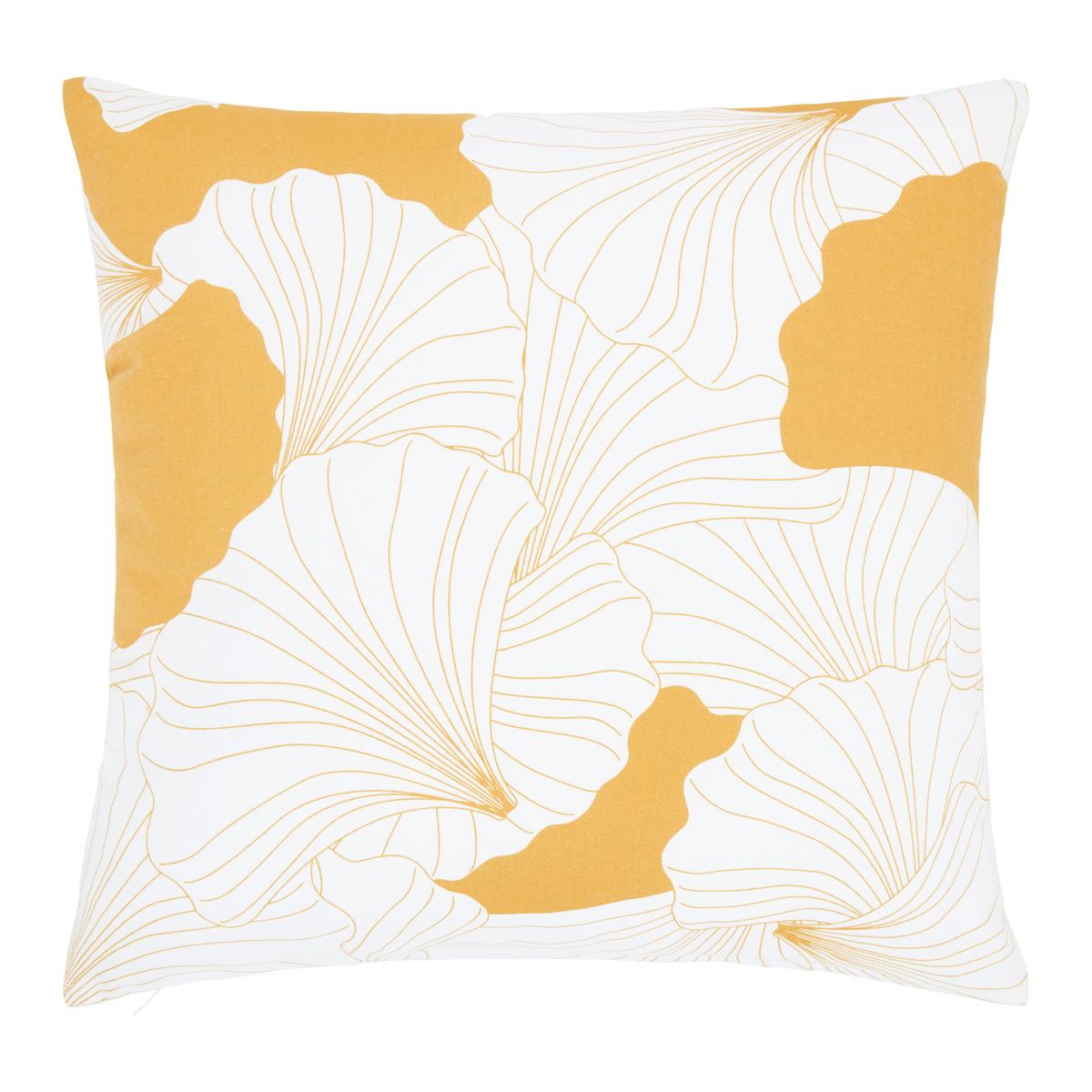 Zierkissen Gingko Gelb ca. 45x45cm - Gelb, Modern (45/45cm) - Modern Living