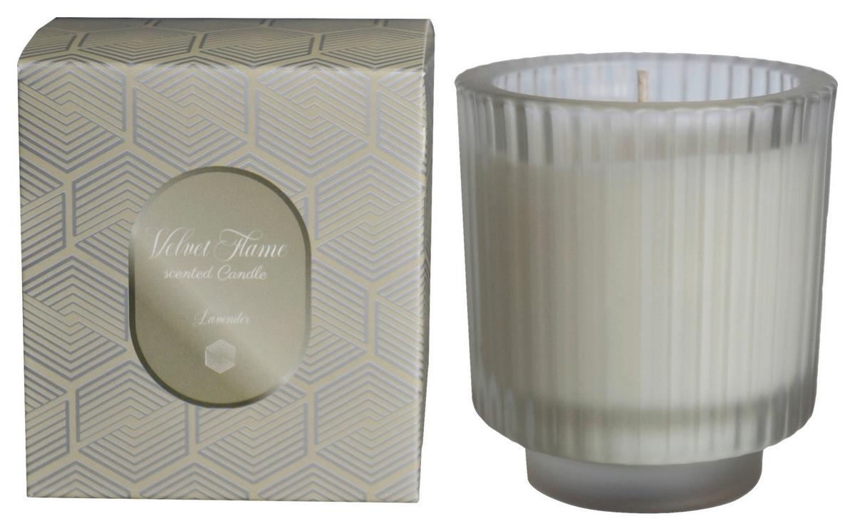 Lumânare parfumată Silver - albastru deschis/roz deschis, plastic/sticlă (7,8/8,5cm) - Mömax
