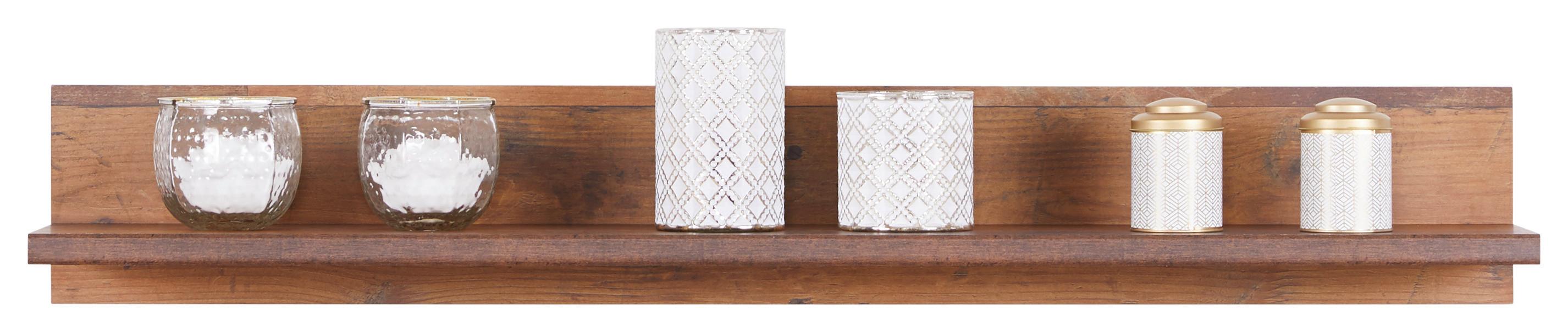 Zidna Polica Ontario - boje hrasta, Trend, drvni materijal (120/18/21,6cm) - Modern Living