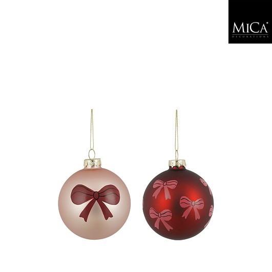 Kroglica Za Božično Jelko Pentlja - Moderno (8cm) - Mömax