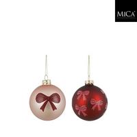 Kroglica Za Božično Jelko Pentlja - Moderno (8cm) - Mömax