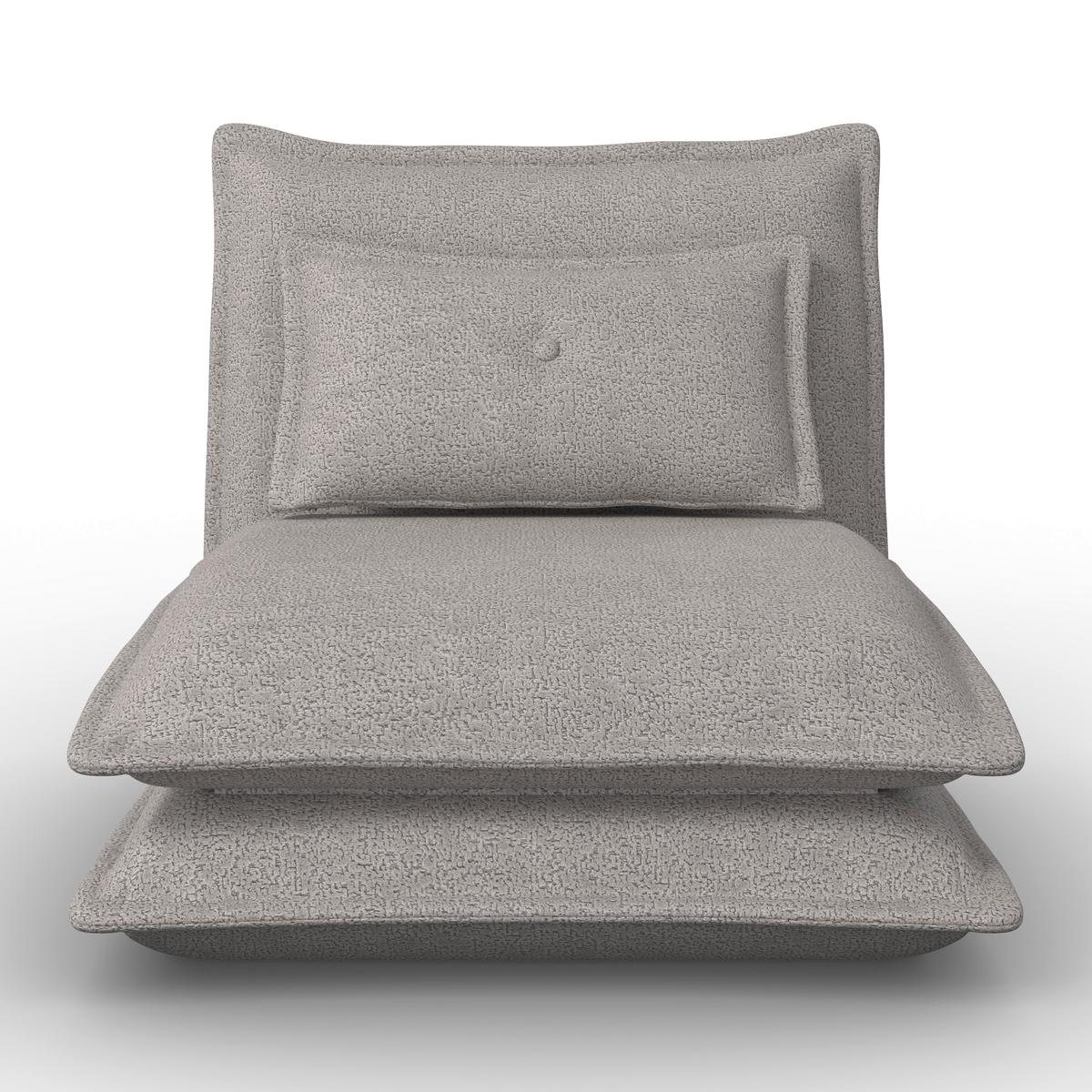 Fekvőfotel Tamara - világosszürke, Modern, textil/fém (82/31/69cm) - Bessagi Home