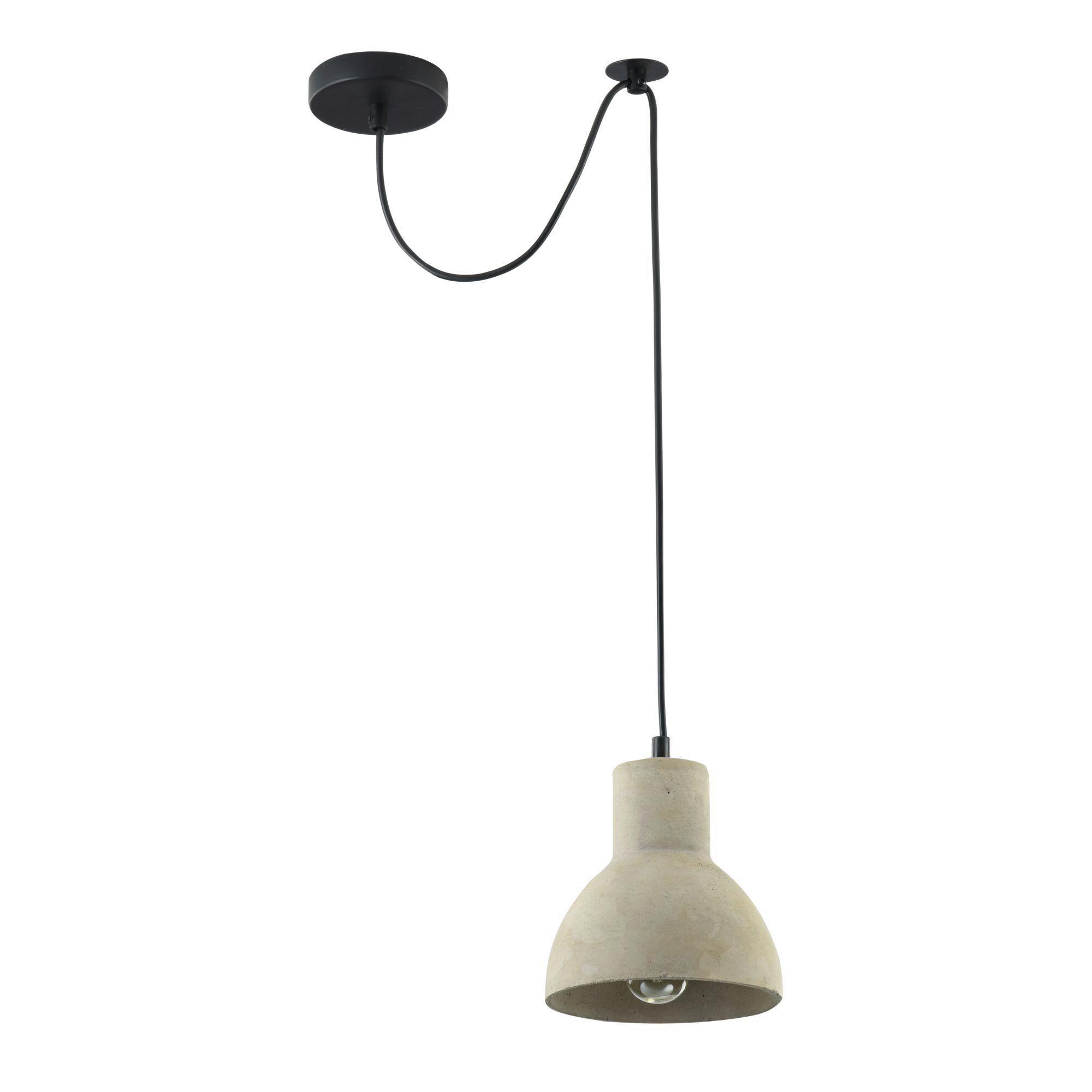 PENDELLEUCHTE BRONI - Schwarz/Grau, Trend, Stein/Metall (16/16cm) - MAYTONI