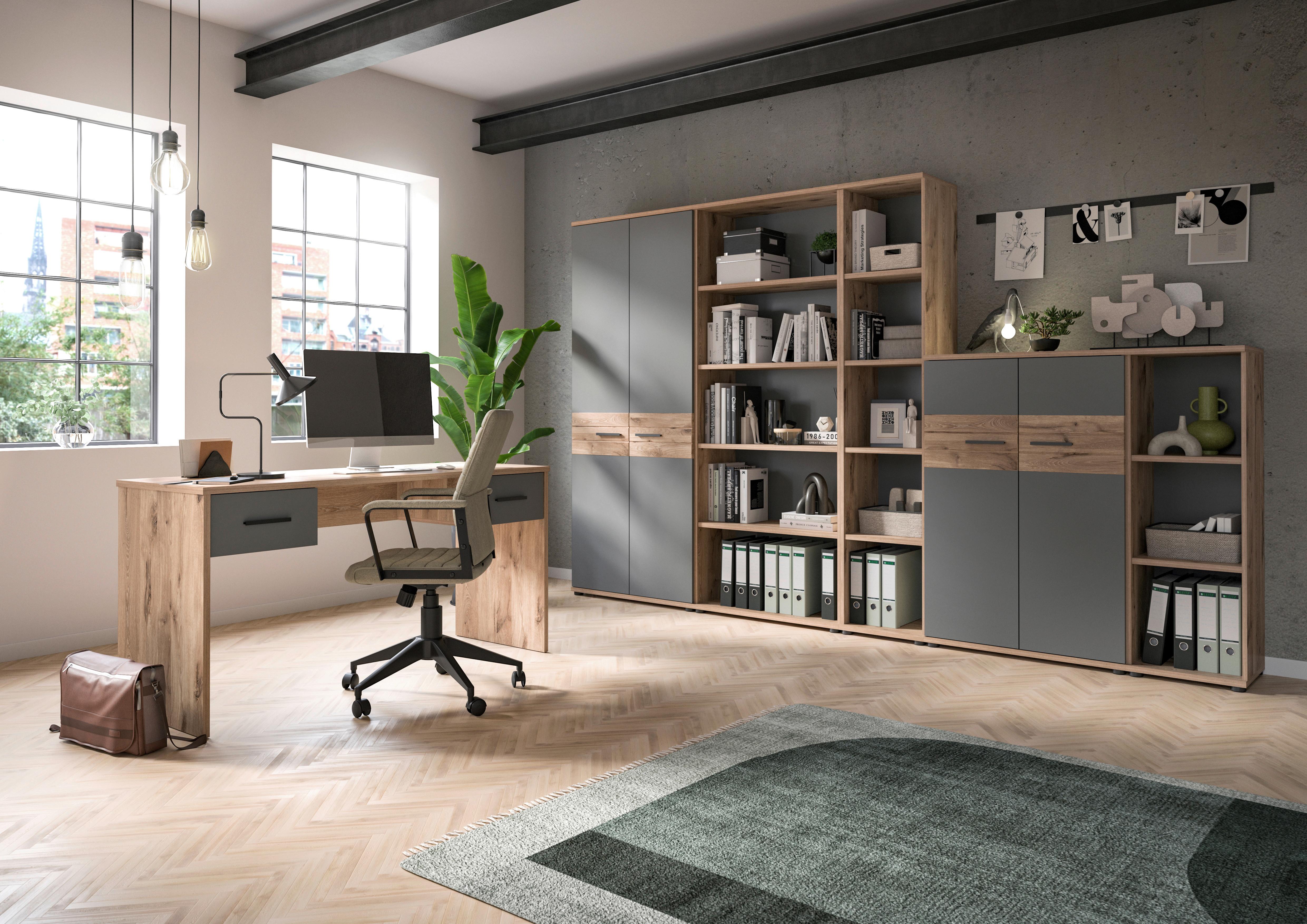 Radni Stol Mason - drvni materijal/plastika (150/55/76cm) - Modern Living
