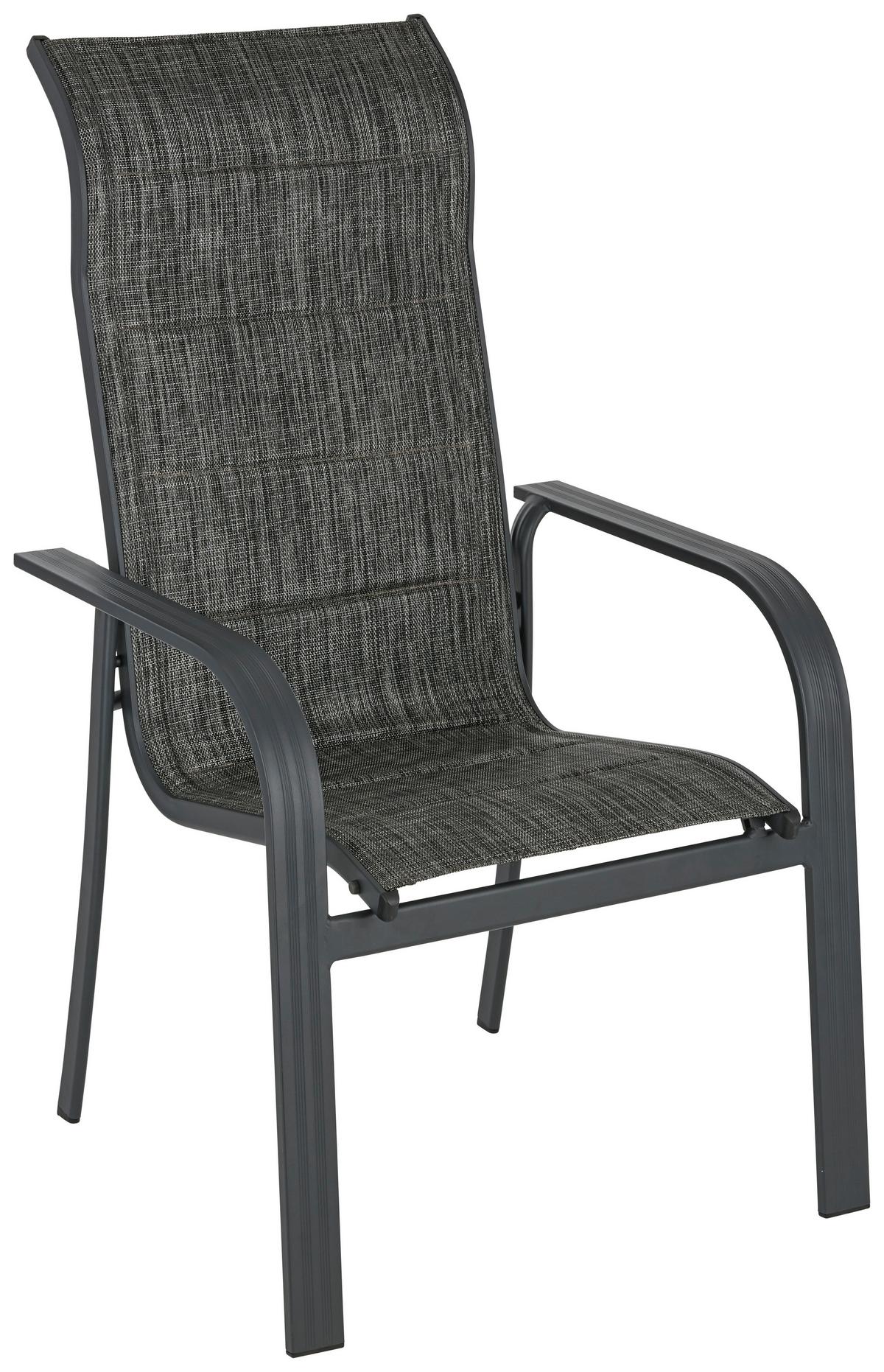 Stapelsessel Bono 1 Anthrazit - Anthrazit, Modern, Textil/Metall (73/108/64cm) - Mömax