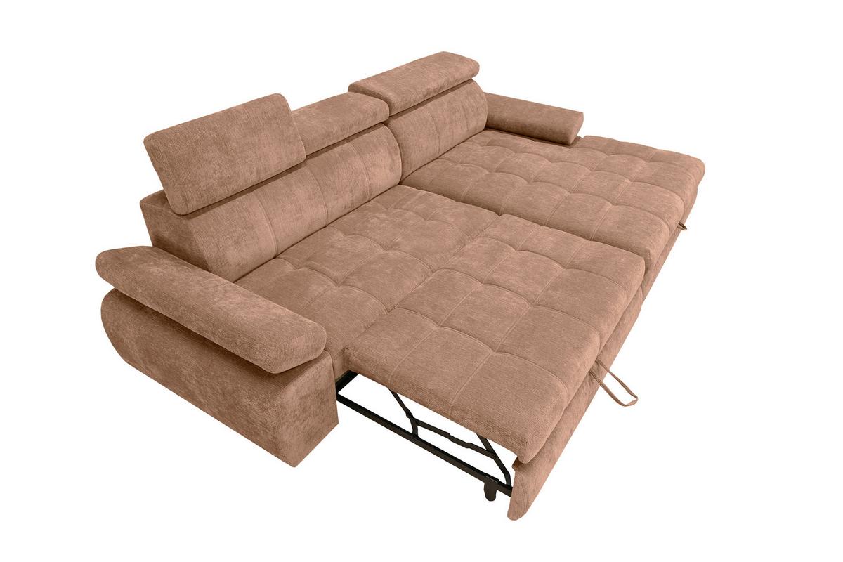 Kutna Garnitura Vegas - crna/terakota, Design, drvo/tekstil (294/173cm) - Modern Living