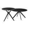 SOFFBORD CONTI - svart, Modern, metall/glas (70/55/70/55/38/48cm) - Mömax