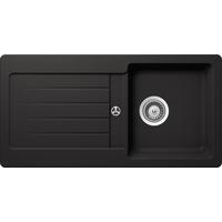 Spüle Cavos 100S in Schwarz - MODERN, Naturmaterialien/Stein (43,5/86cm) - Sistant