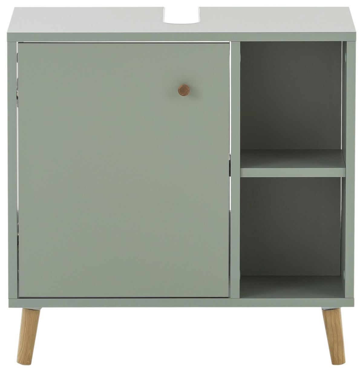 Omarica Za Pod Umivalnik Bjarne, Zelena - zelena, Moderno, leseni material/les (60,2/59,3/33,1cm) - Stylife
