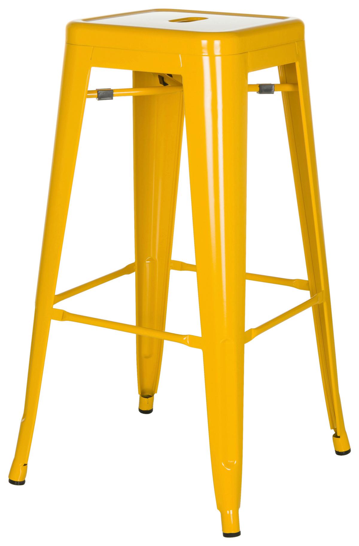 Barski Stol Vantaggio High, Rumena - rumena, Basics, kovina (44/77/44cm) - MID.YOU
