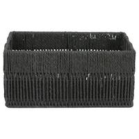 Coș Lavel 2 - M - negru, Konventionell, hârtie/metal (35/16/24cm) - Mömax