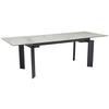 Raztegljiva Jedilna Miza Marble, Keramika, 180-240x95cm - črna/bela, Design, kovina/keramika (180/95/77cm) - MID.YOU