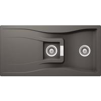 Spüle Waterfall D-150 in Silverstone - Grau, Trend, Stein (100/50cm) - Schock