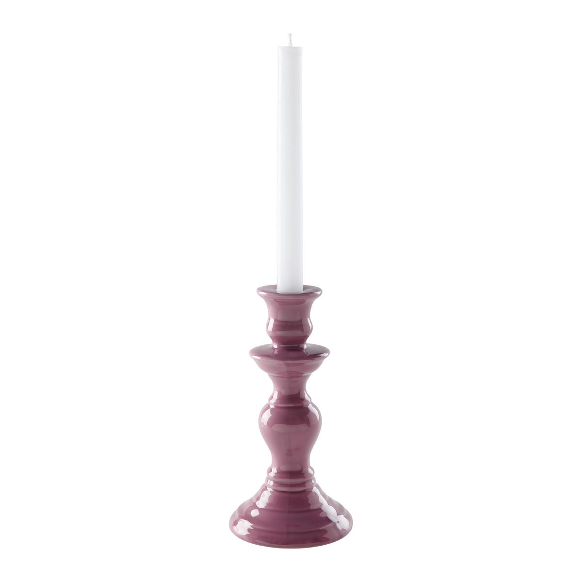 Kerzenhalter Nelly Lila - Lila, MODERN, Keramik (10/10/20cm) - Mömax