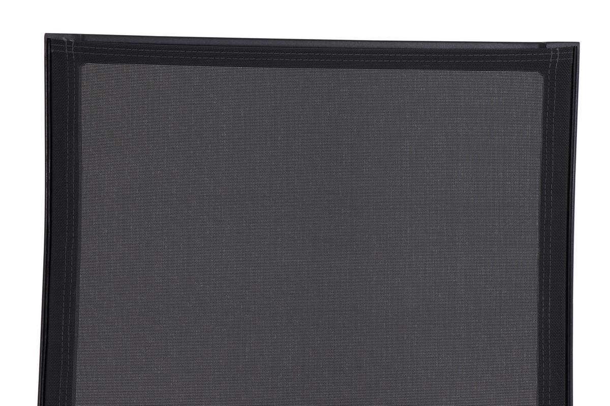 Gartenliege Valencia Anthrazit - Anthrazit, Basics, Kunststoff/Textil (154/102/70cm) - Siena Garden