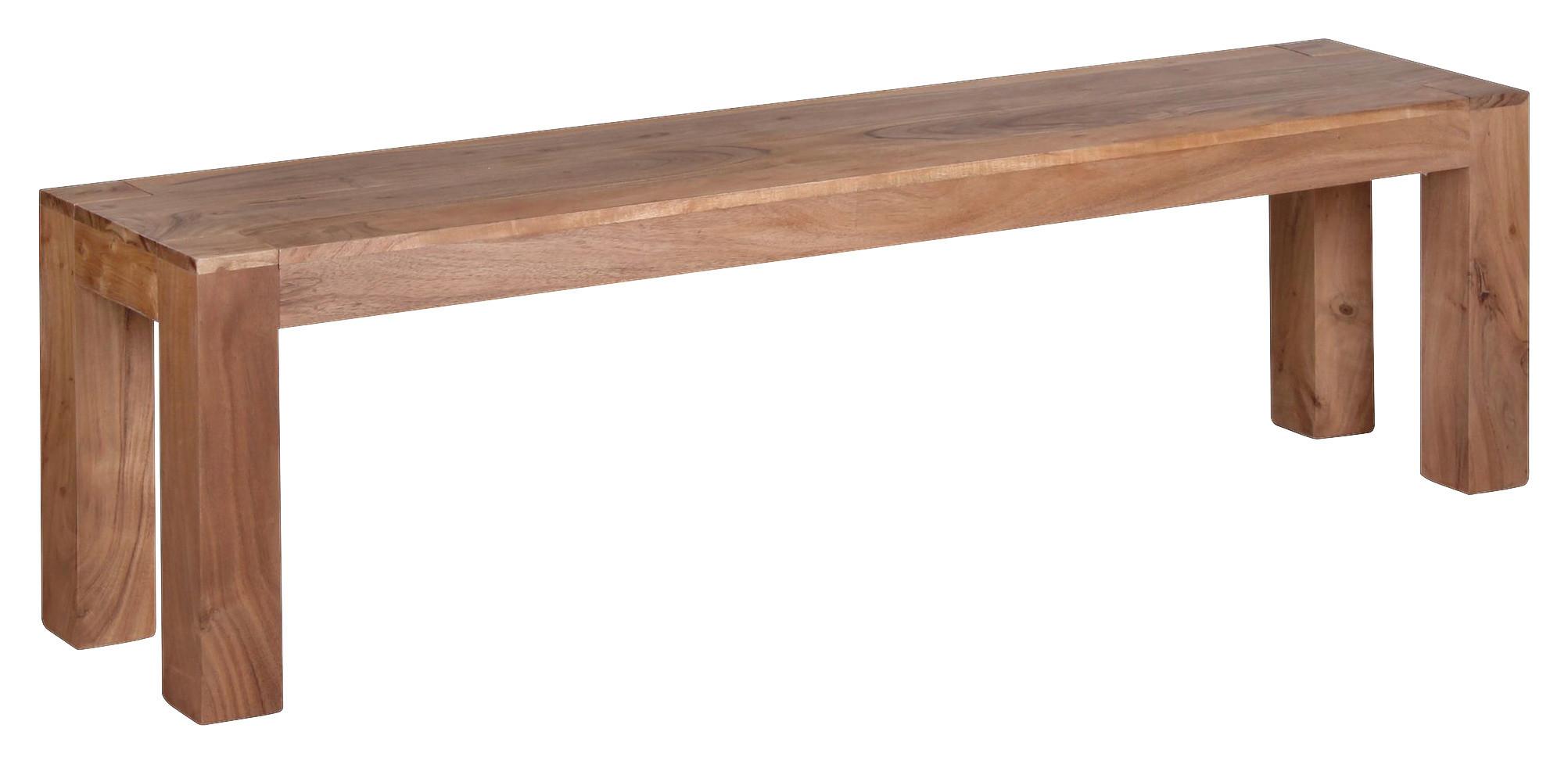 Sitzbank Mumbai Akazie - Akaziefarben, MODERN, Holz (160/45/35cm) - P & B