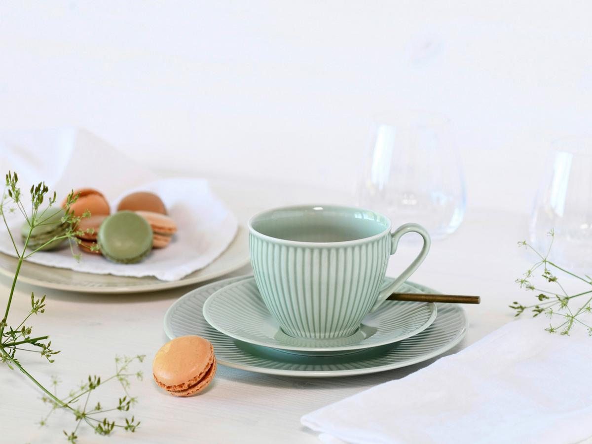 Kavni Servis Valencia, 18-Delni - pastelno modra/krem barve, Basics, keramika - Creatable