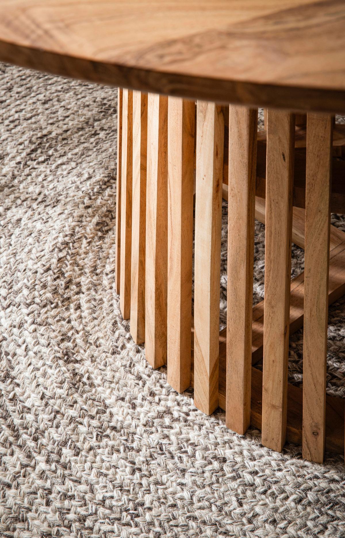 Jedilna Miza Akazie, Pravi Les, Ø 120cm - barve akacije, Design, les (120/77cm) - Livetastic