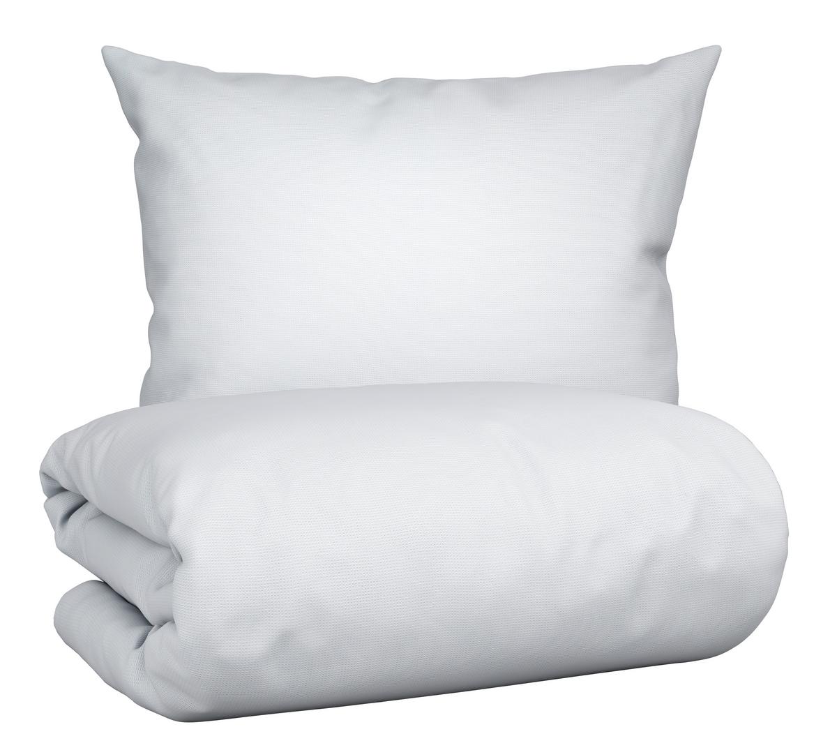 Bettwäscheset WAFFEL - Weiss, Modern, Textil (160/210cm) - Modern Living
