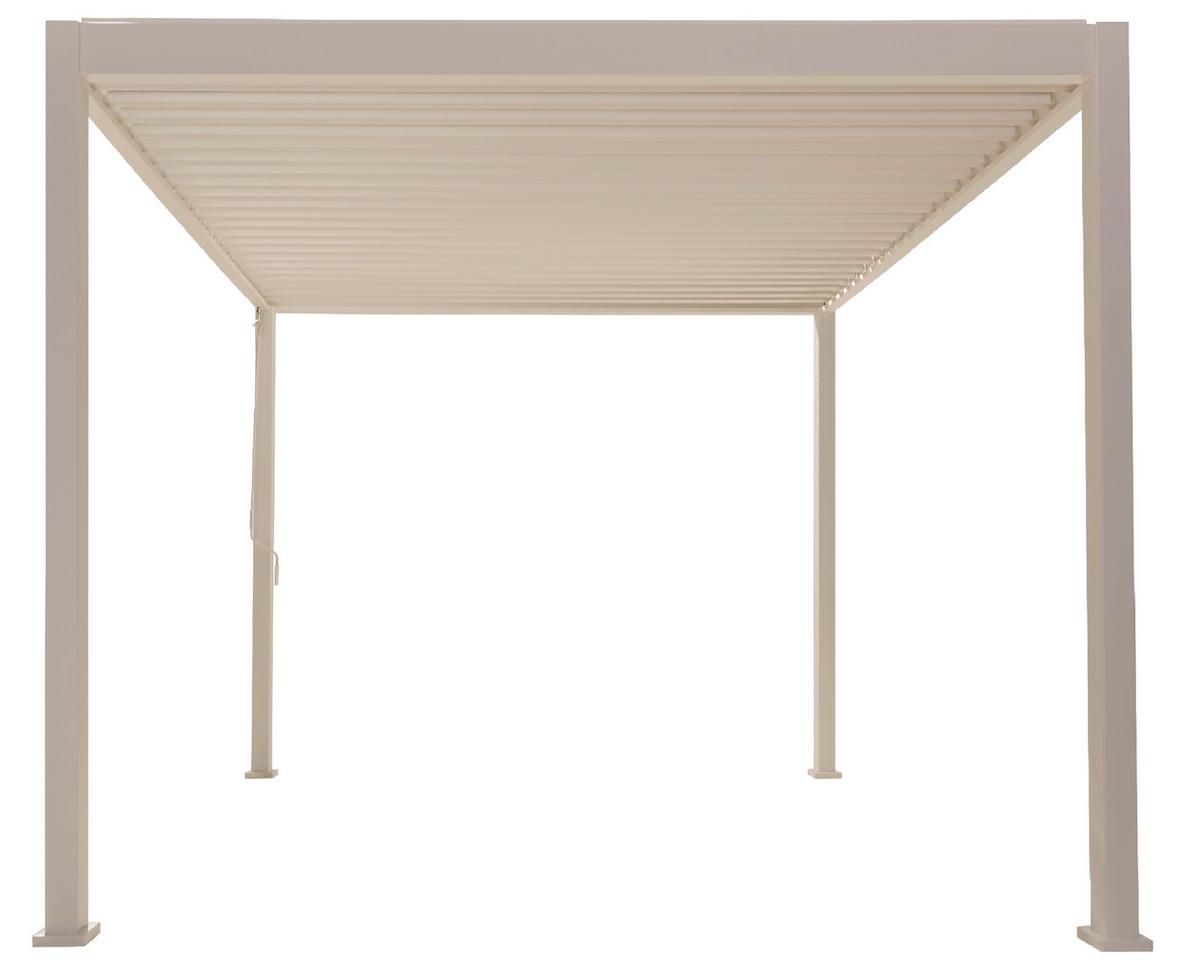 Pergola Deluxe ca. 400x250x300 cm Grau - Grau, LIFESTYLE, Metall (400/250/300cm) - Gardenson