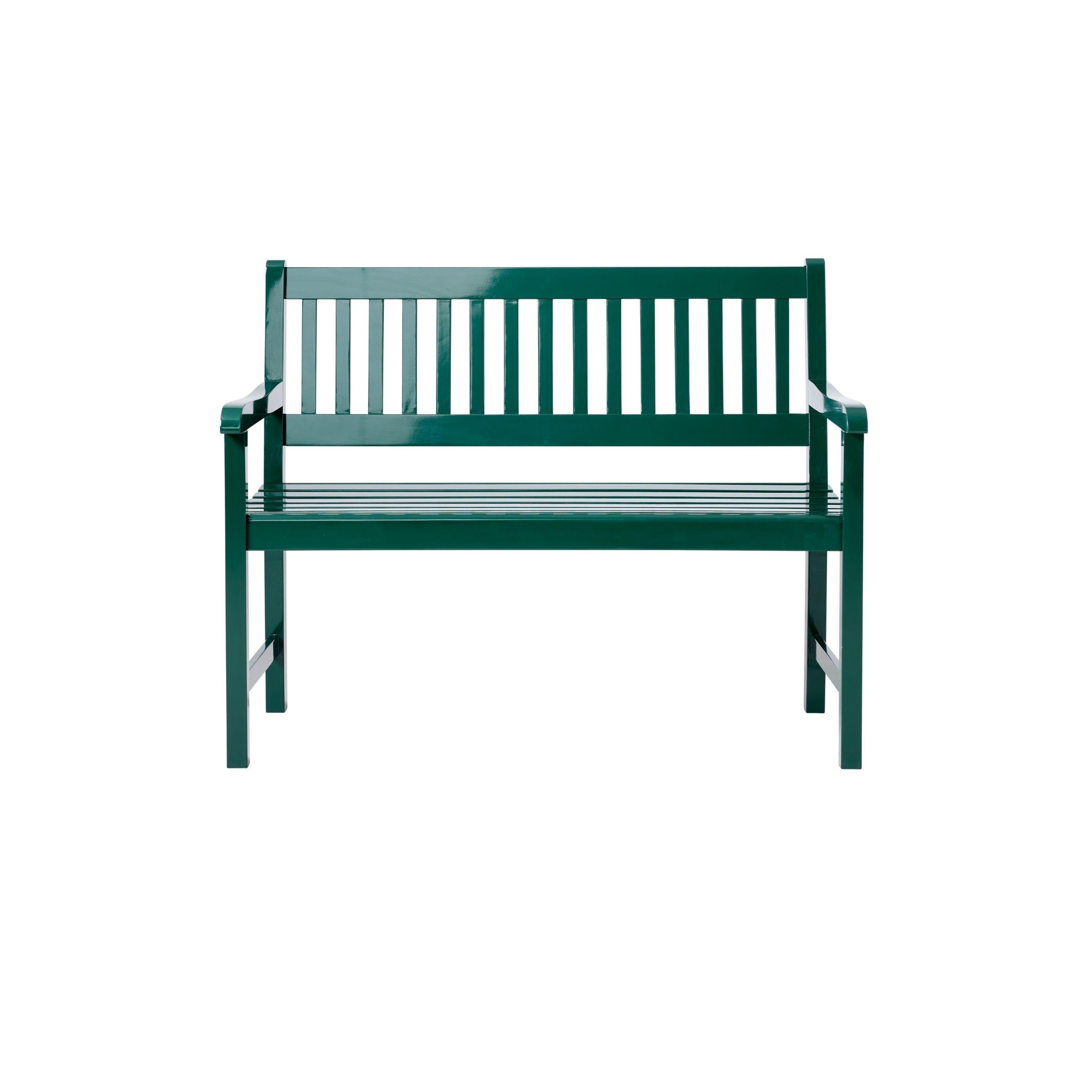 Gartenbank Brighton Gartenbank - Dunkelgrün/Grün, Natur, Holz (108/89/59cm) - Gardenson