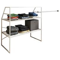 Regal Disal, Bela - bela, Design, kovina (100/100/50cm) - MID.YOU