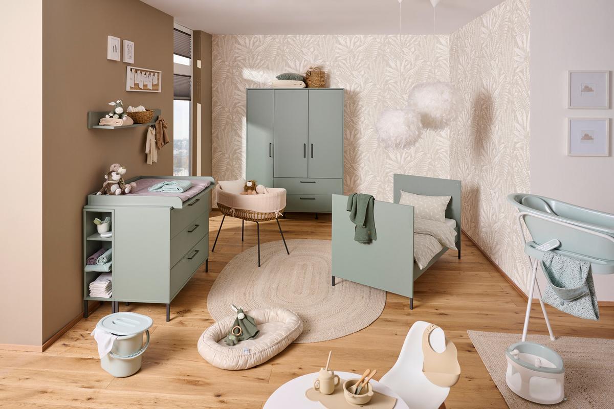 BOKI DO PRZEBUDOWY ŁÓŻECZKA MIA 0414_ST - zielony, Basics, materiał drewnopochodny (139/16/2cm) - Jimmylee