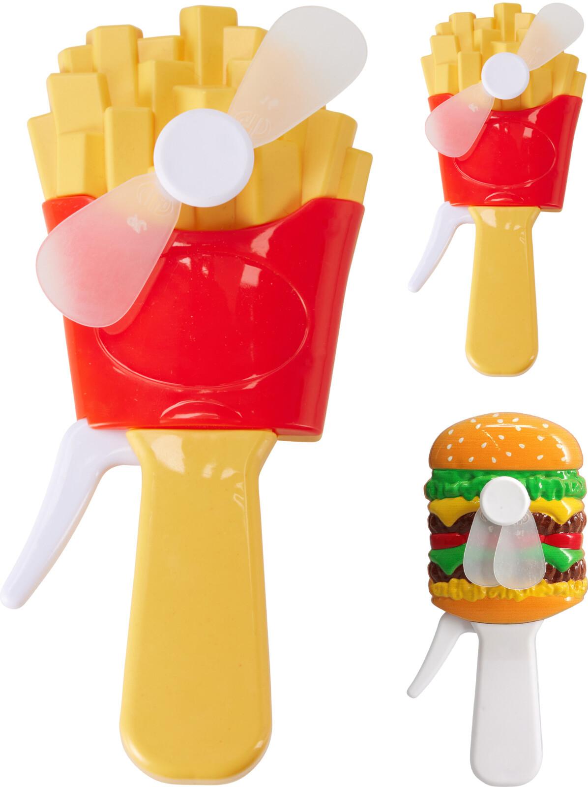 Kézi Ventilátor Food - többszínű, műanyag (6,5/14/1,5cm)