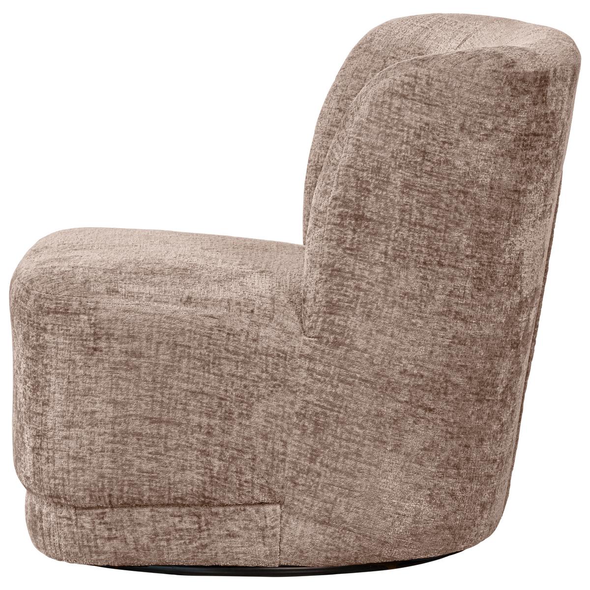 Cocktailsessel Atty Sandfarben - Sandfarben/Schwarz, Design, Kunststoff/Textil (74/75/65cm) - Livetastic