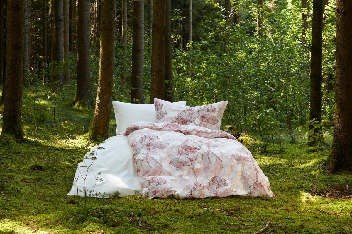 Bettwäsche Bio-Eva in Zimtfarben ca. 135x200cm - Terracotta, MODERN, Textil (135/200cm) - ecoTree