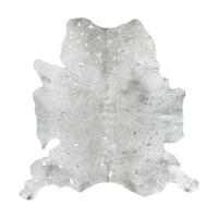 FLACHWEBETEPPICH FLY 110 GRAU / SILBER - Silberfarben/Grau, Konventionell, Leder (1.35qm) - Kayoom