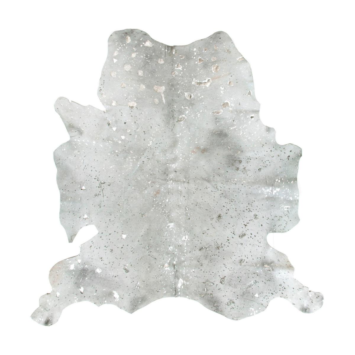 FLACHWEBETEPPICH FLY 110 GRAU / SILBER - Silberfarben/Grau, Konventionell, Leder (1.35qm) - Kayoom