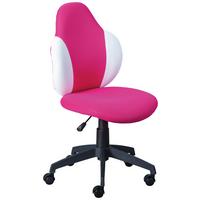Jungenddrehstuhl Jessi Pink - Pink/Schwarz, Basics, Kunststoff/Textil (52/94(103)/56cm) - MID.YOU