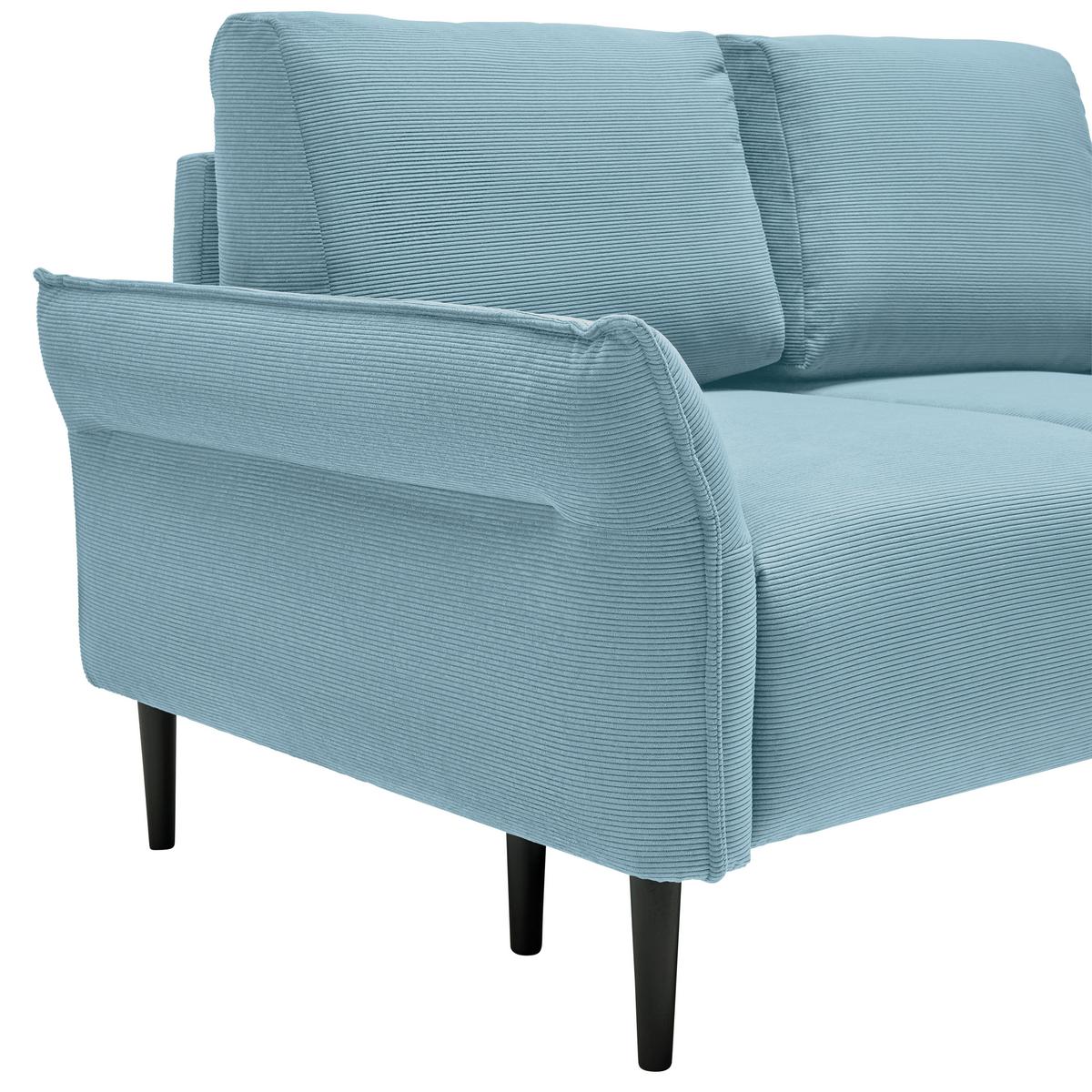 2-Sitzer-Sofa Custom Dunkelgrün - Dunkelgrün/Petrol, MODERN, Holz/Textil (150/85/92cm) - Mömax