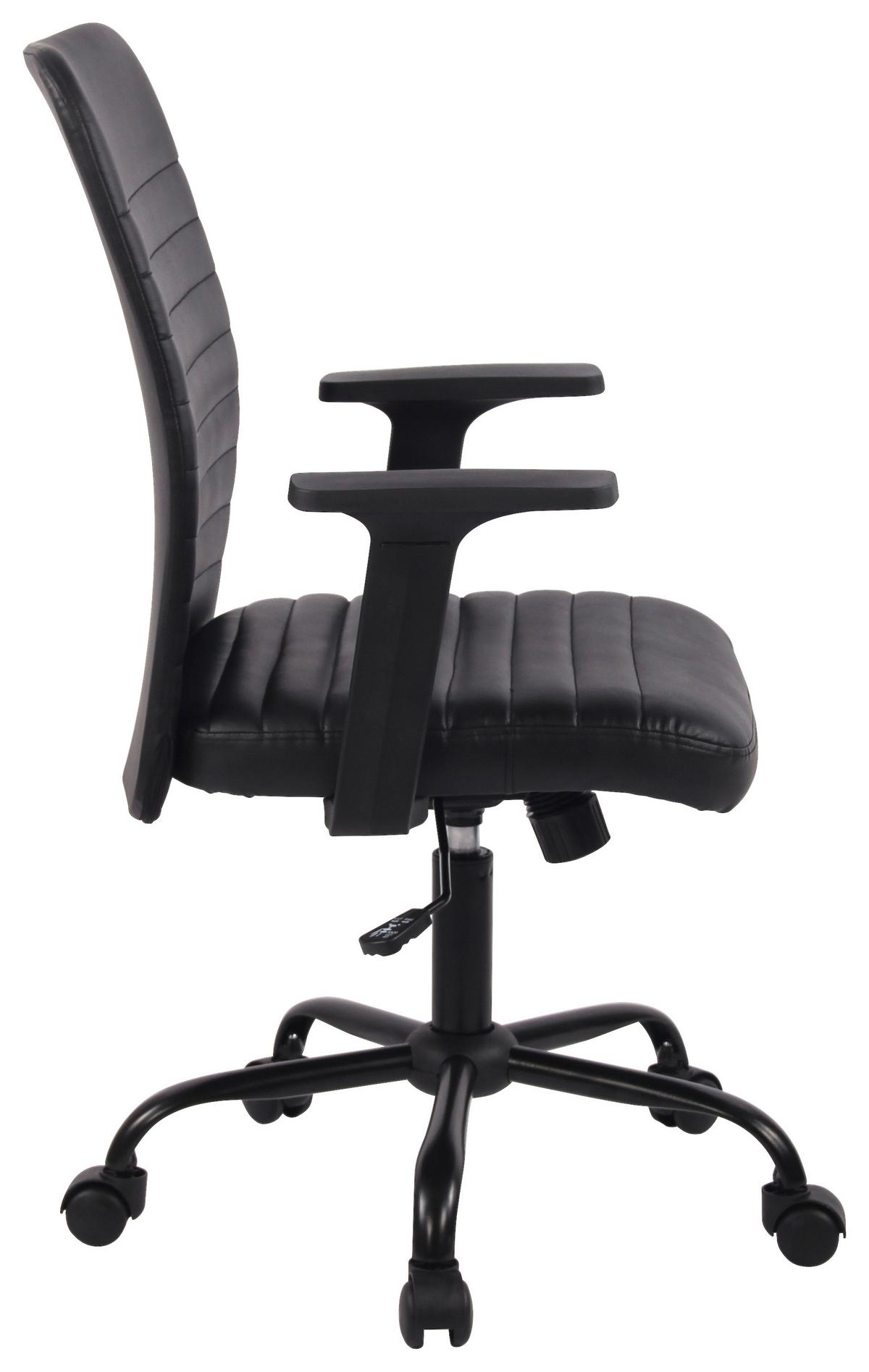 Uredska Stolica Noir - crna, Moderno, metal/tekstil (60/91-101/58cm) - Modern Living