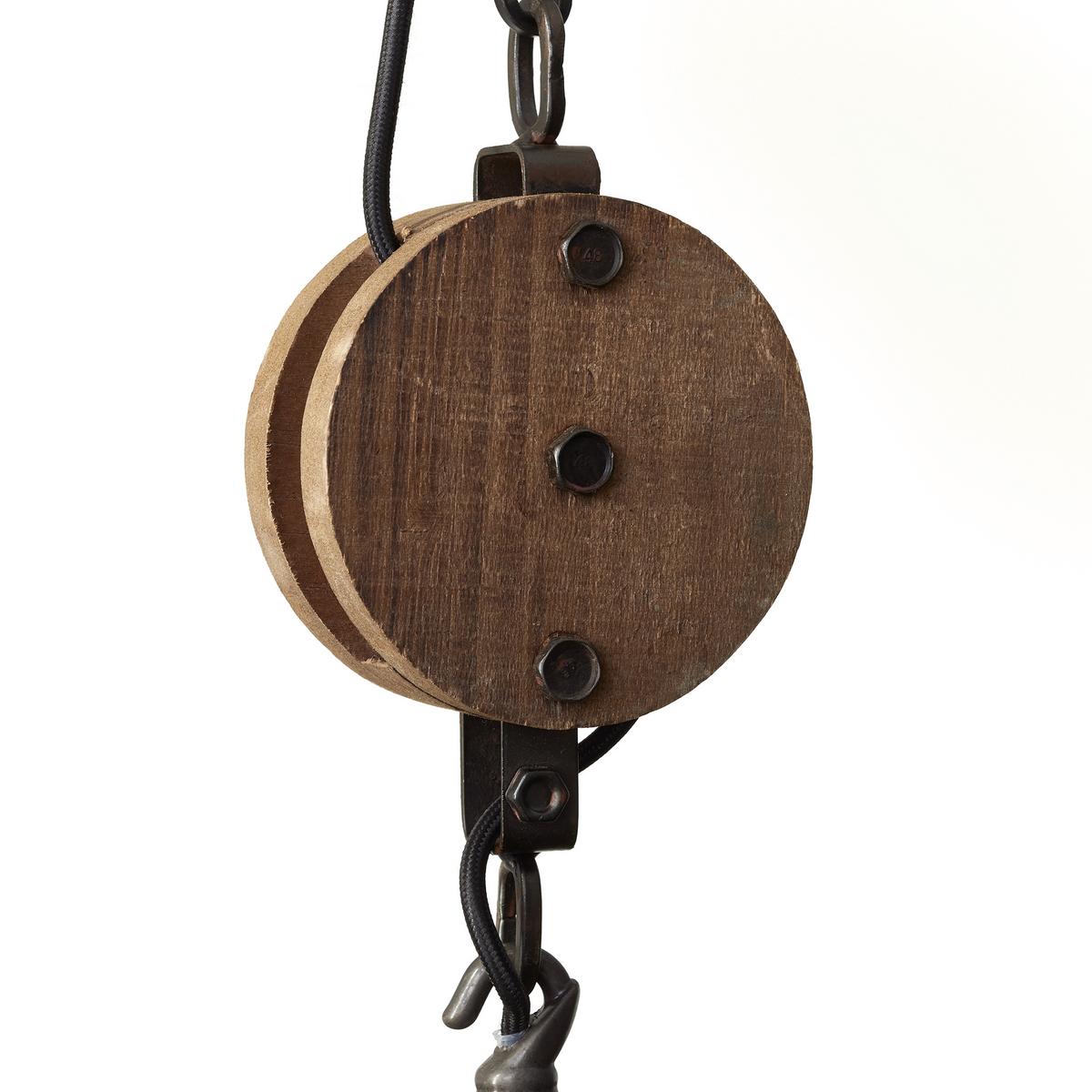 Hängeleuchte Matrix 2 in Schwarz max. 60 Watt - Schwarz, LIFESTYLE, Holz/Metall (47/160cm) - Brilliant